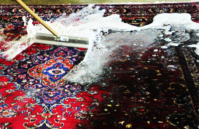 قالی شویی به روش سنتی